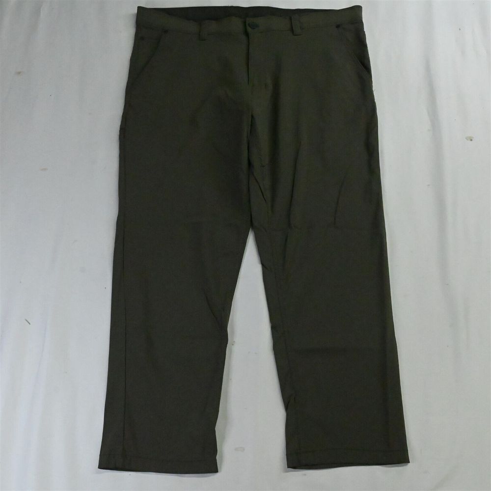 Weatherproof 36 x 28 Green Flex 5 Pocket Straight Fit Mens Dress Pants‎